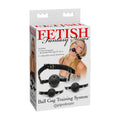 Fetish Fantasy Series 4-Piece Ball Gag Training System Black - Fantasies Boutique