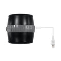 Gender X Barrel Of Fun Rechargeable Open-Ended Vibrating Stroker Black - Fantasies Boutique