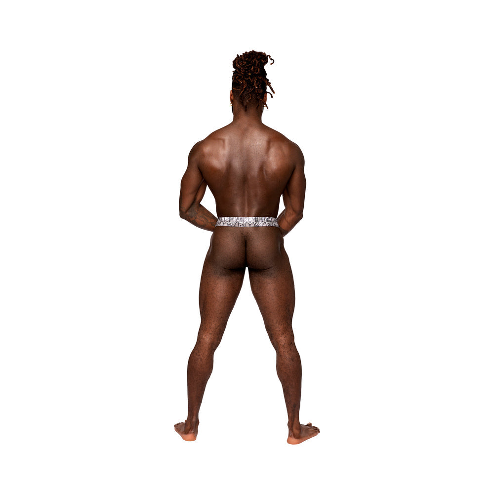 Male Power S'naked Power Sock Silver/Black S/M