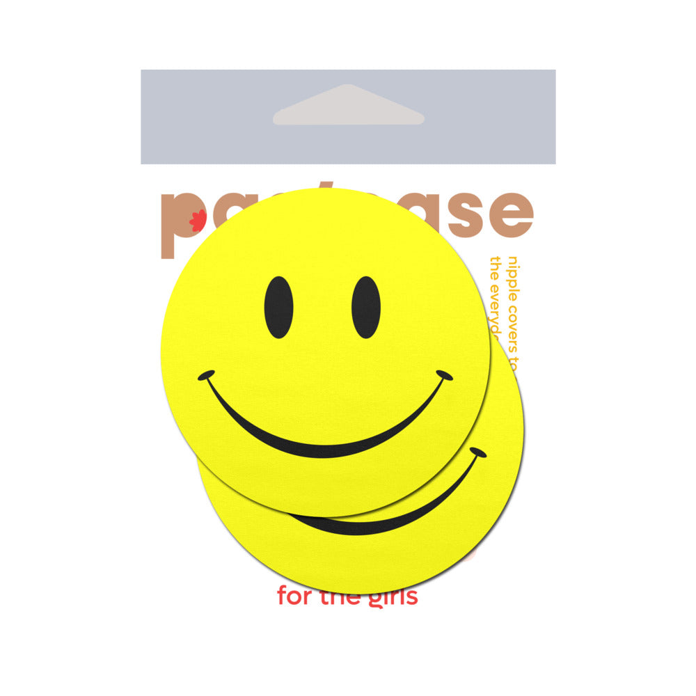 Pastease Happy Smiley Face Pasties Yellow