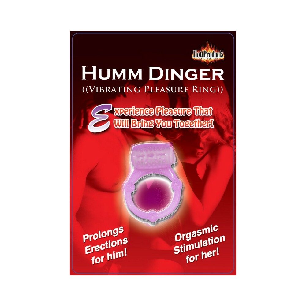 Humm Dinger Dual Vibrating Cockring (Magenta) - Fantasies Boutique