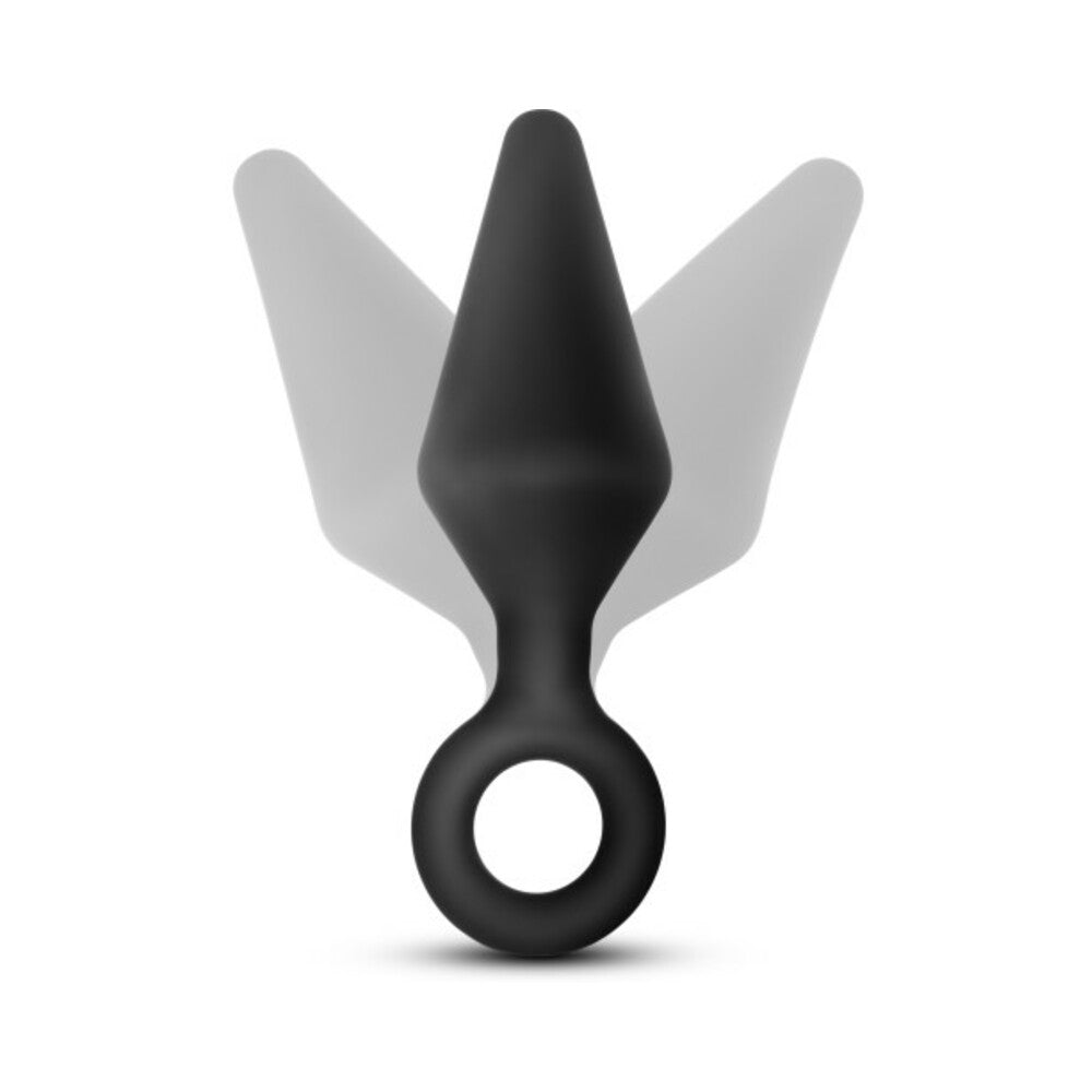 Blush Anal Adventures Platinum Silicone Loop Plug Medium Black