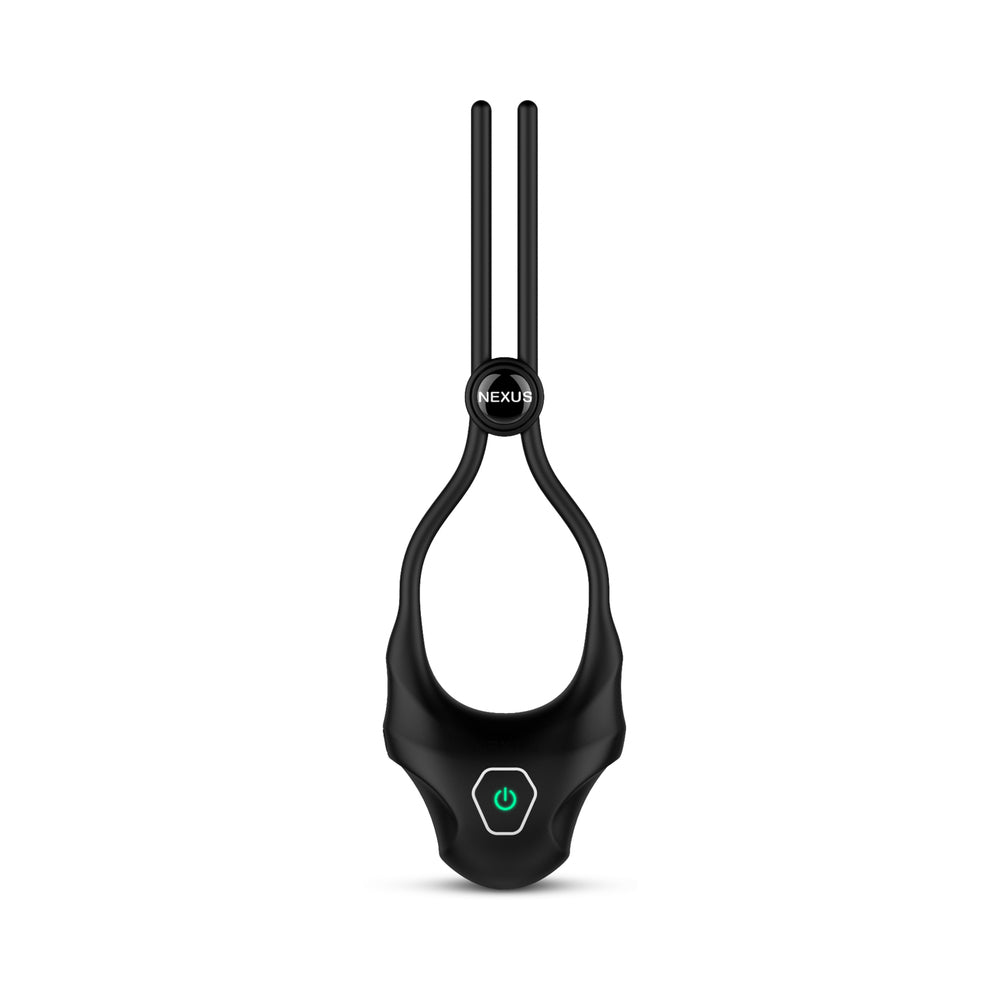 Nexus Forge Adjustable Vibrating Cock Ring Black - Fantasies Boutique