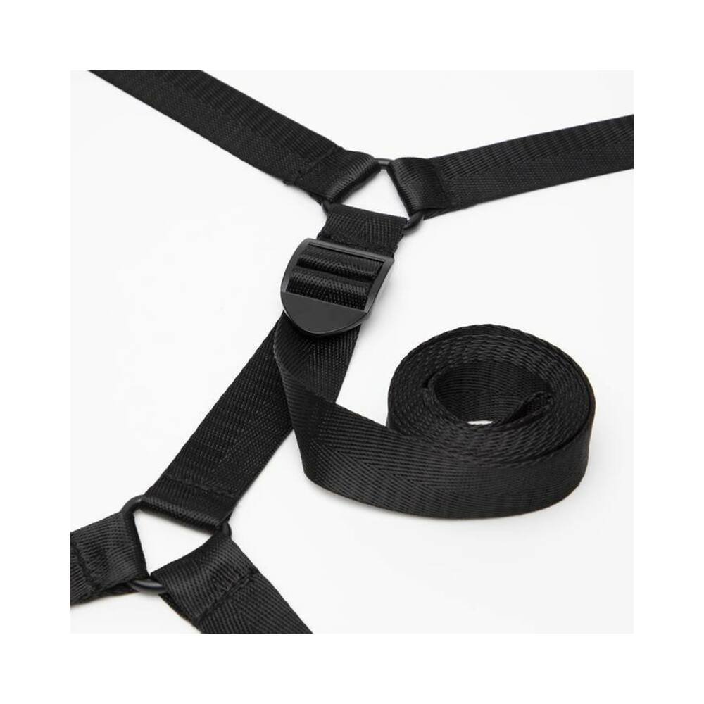 Fifty Shades of Grey Sweet Anticipation Reversible Under Mattress Restraint Set Red/Black - Fantasies Boutique