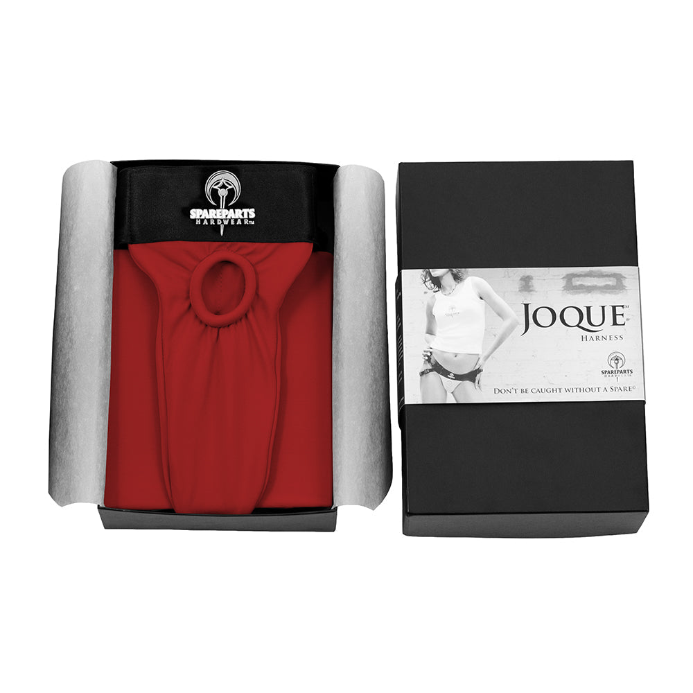 SpareParts Joque Double Strap Harness Red Size B - Fantasies Boutique