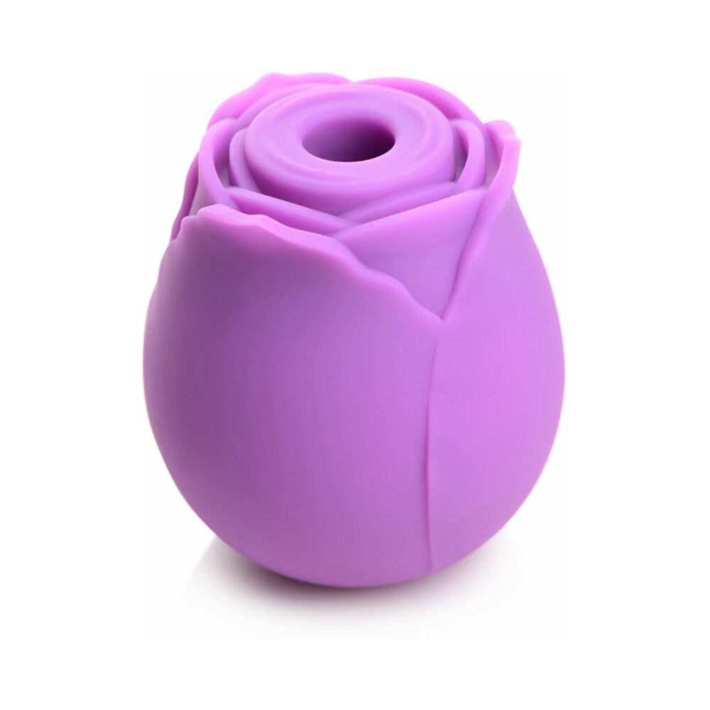 Curve Toys Gossip Cum Into Bloom Rechargeable Silicone Clitoral Stimulator Rose Flirt Violet - Fantasies Boutique