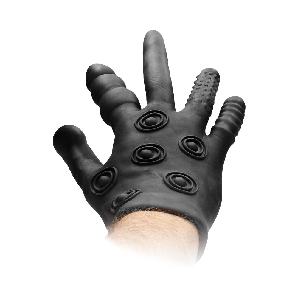 Shots Fist It Silicone Stimulation Glove Black - Fantasies Boutique