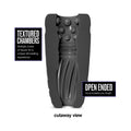 Blush M Elite Platinum Gript Silicone Stroker Black - Fantasies Boutique