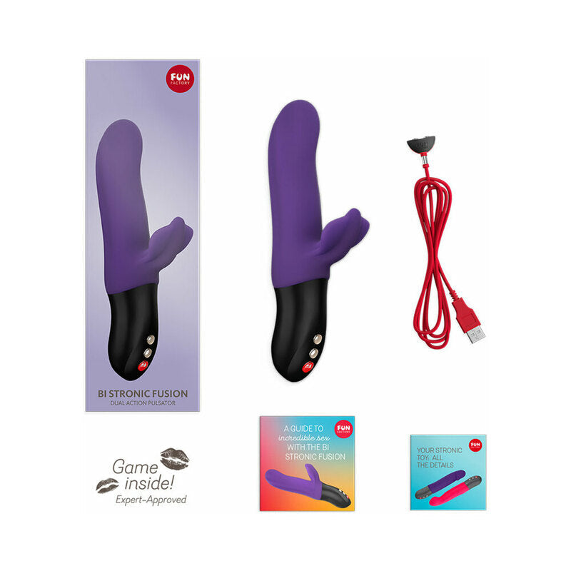 Fun Factory Bi Stronic Fusion Dual Action Pulsator Violet - Fantasies Boutique