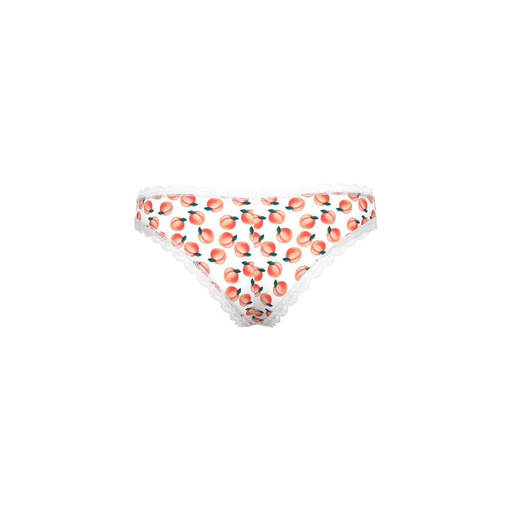 Magic Silk Sweet Treats Boy Short with Lube Peach S/M