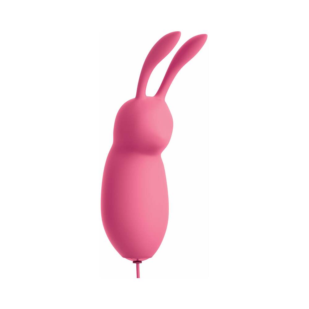 Pipedream OMG! Bullets #Cute USB-Powered Silicone Vibrating Bullet With Ears Pink - Fantasies Boutique