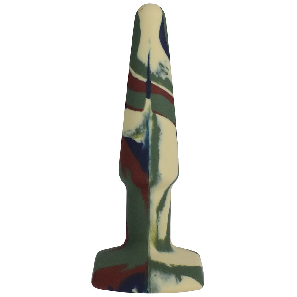 A-Play Groovy 4 in. Silicone Anal Plug Camouflage - Fantasies Boutique