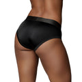 Ouch! Vibrating Strap-on High-cut Brief Black M/L - Fantasies Boutique