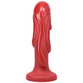 Tantus Magma Textured Fantasy Dildo Crimson - Fantasies Boutique