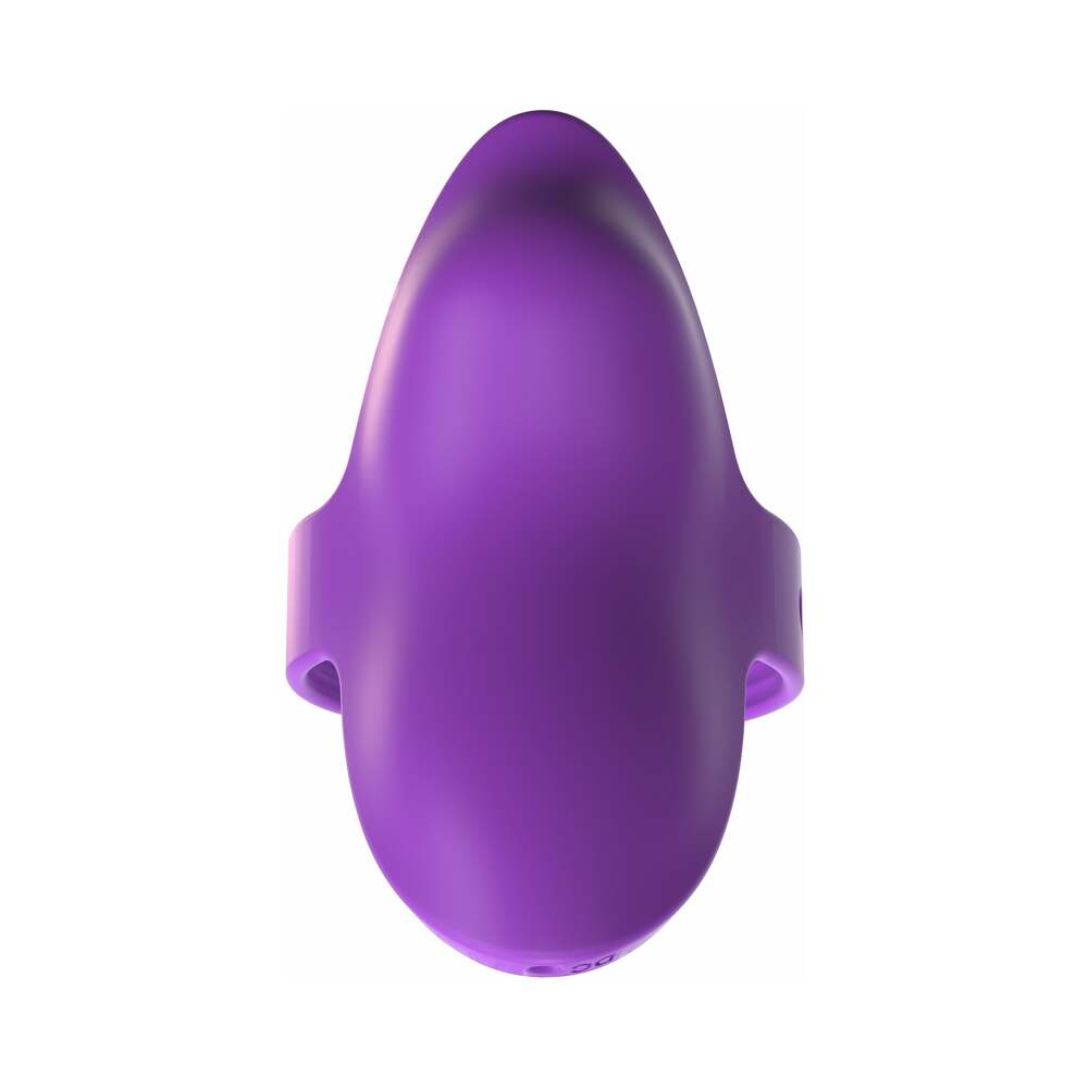 Fantasy For Her Rechargeable Adjustable Silicone Her Finger Vibe Purple - Fantasies Boutique