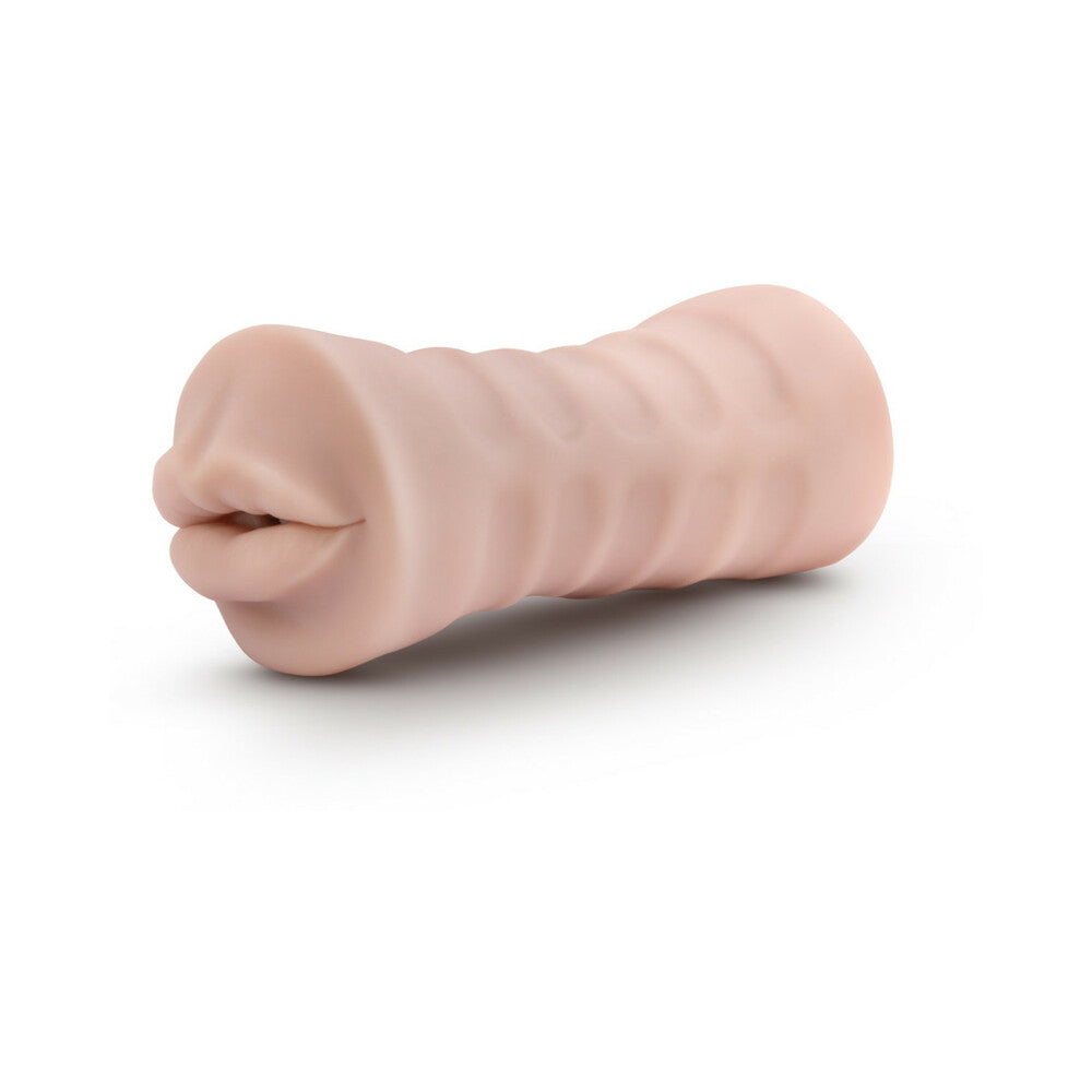 M for Men Skye Oral Stroker with Bullet Vibrator Beige - Fantasies Boutique