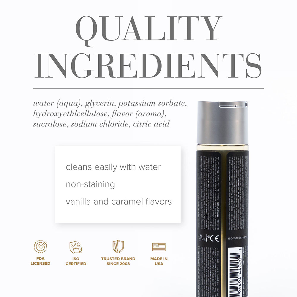 JO Gelato Creme Brulee Flavored Water-Based Lubricant 4 oz. - Fantasies Boutique