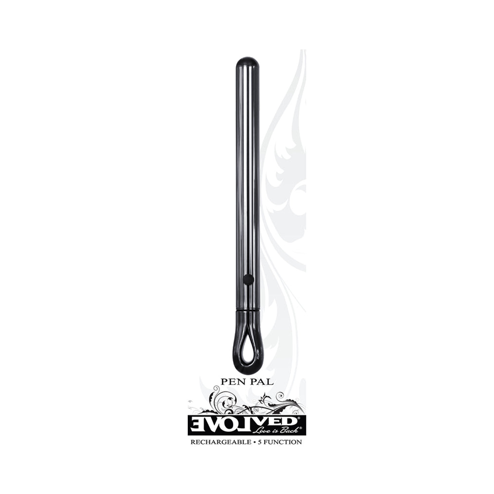 Evolved Pen Pal Rechargeable Metal Pen Vibrator Chrome - Fantasies Boutique
