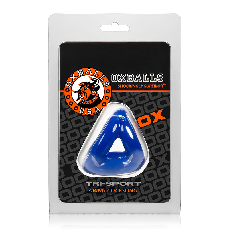 OxBalls Tri-Sport, Cocksling, Police Blue - Fantasies Boutique