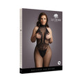 Le Desir Fishnet and Lace Bodystocking Black Queen Size - Fantasies Boutique