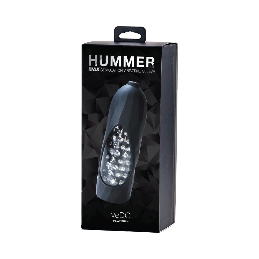 Vedo Hummer 2.0 Rechargeable Vibrating Sleeve Black Pearl - Fantasies Boutique