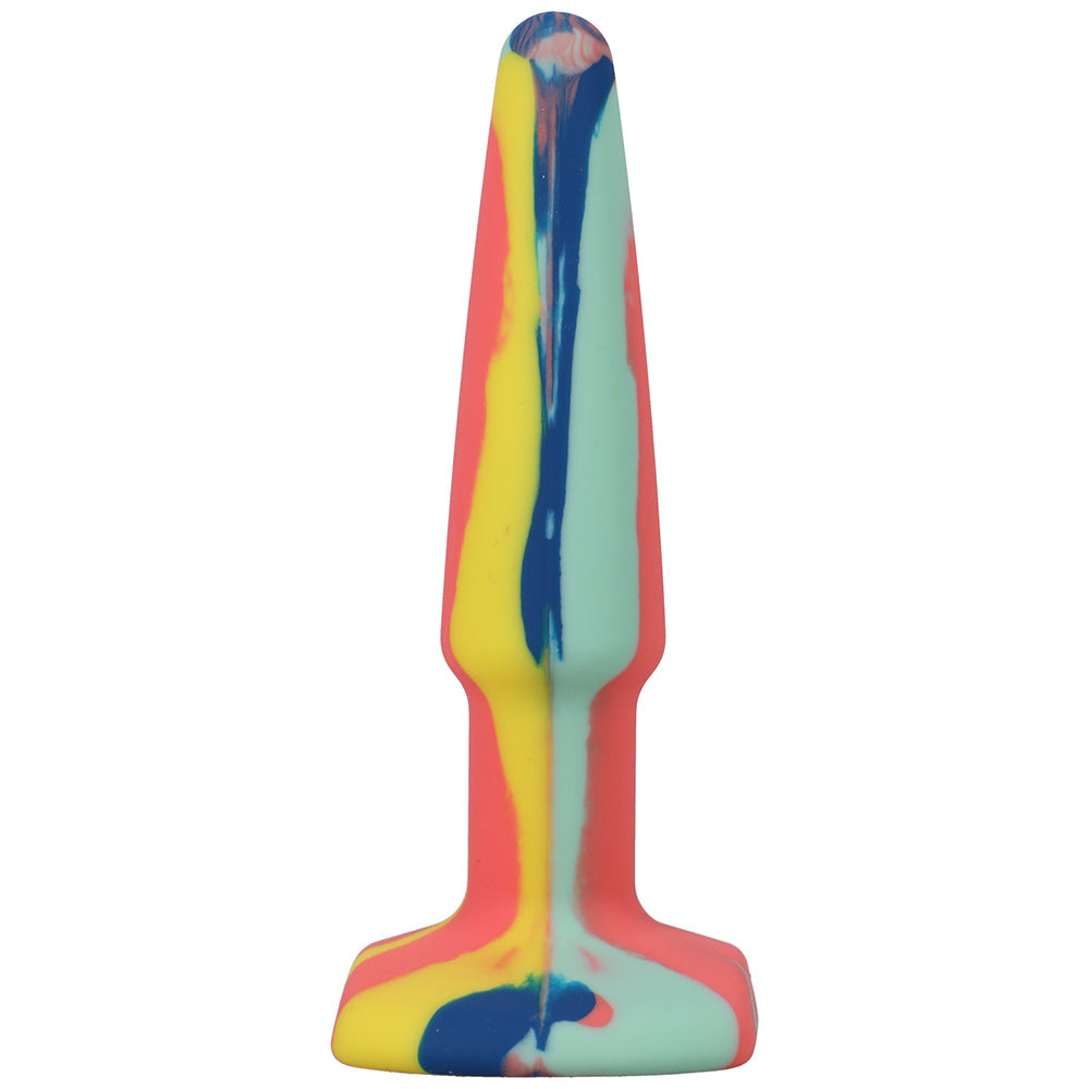 A-Play Groovy 4 in. Silicone Anal Plug Sunrise - Fantasies Boutique