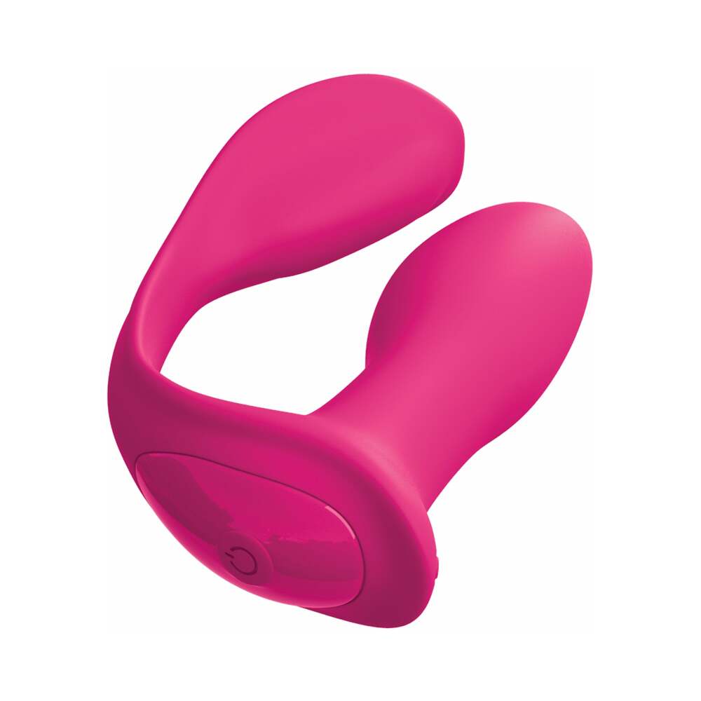 3Some Double Ecstasy Dual Stimulation Silicone Vibrator Red - Fantasies Boutique