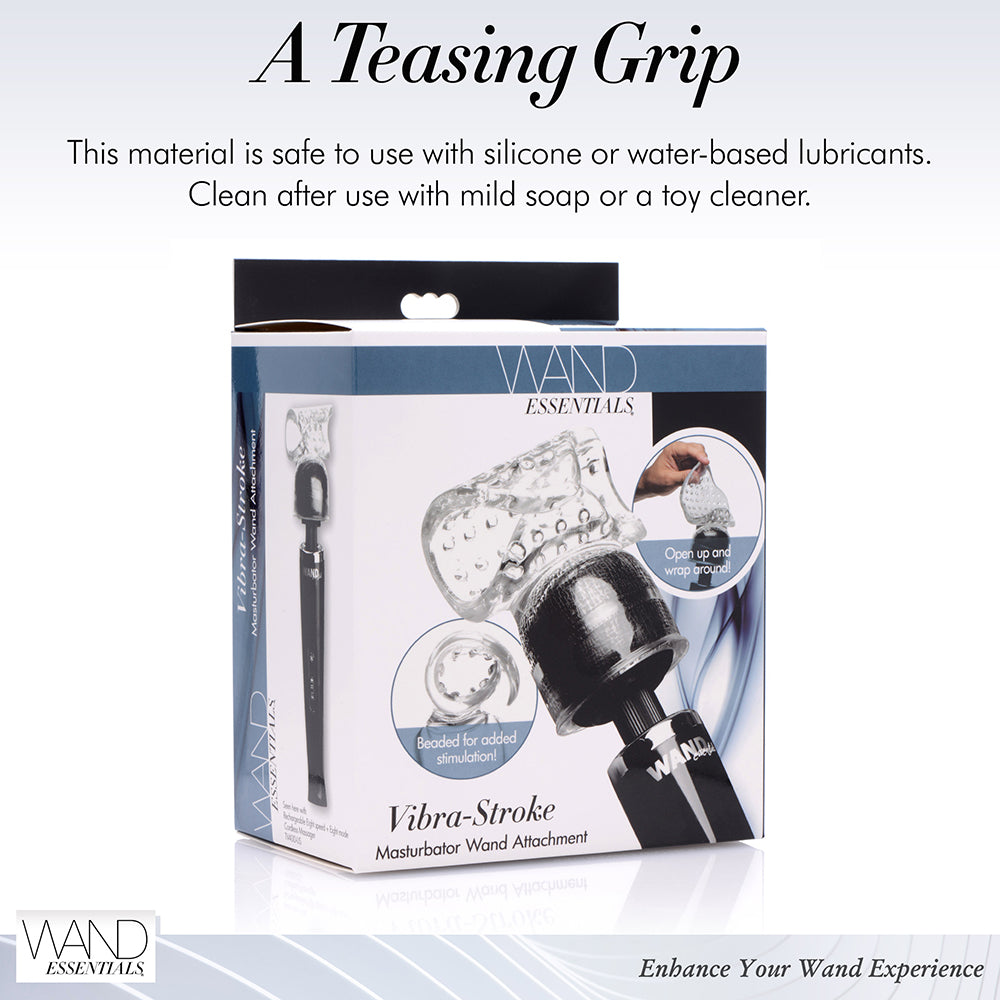Wand Essentials Vibra-Stroke Wrapped Wand Attachment