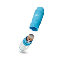 Rose Revitalize Massage Kit with Mini Vibrator & 3 Silicone Attachments Blue