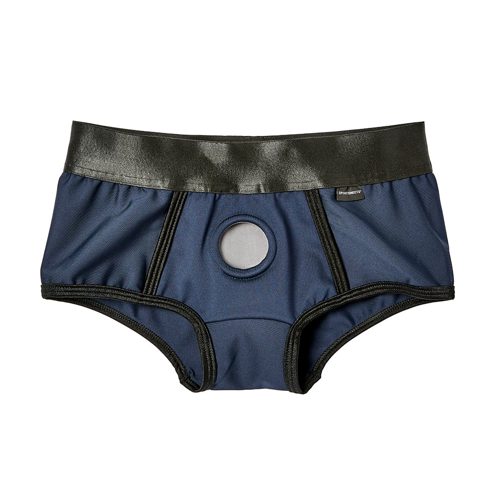 Sportsheets Em.Ex. Fit Harness Navy L - Fantasies Boutique