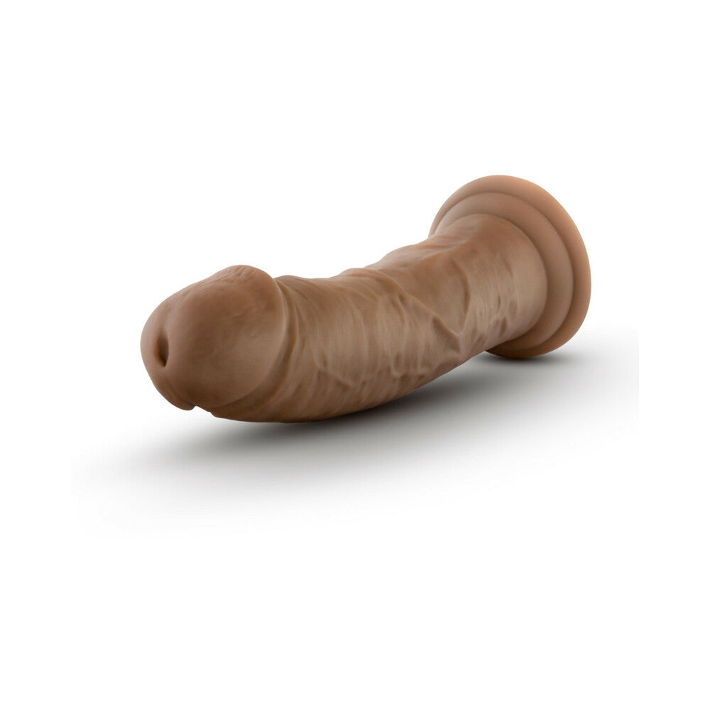 Blush Au Naturel 8 in. Posable Dual Density Dildo with Suction Cup Tan - Fantasies Boutique