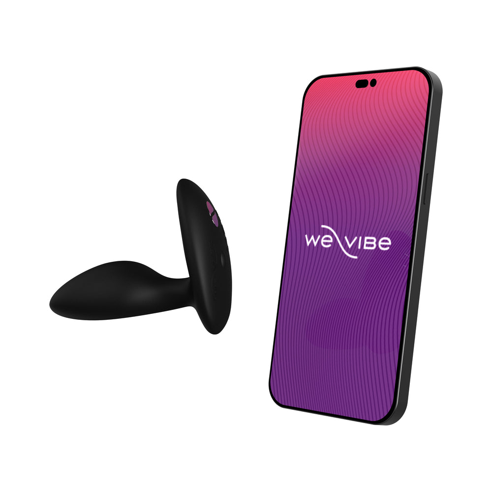 We-Vibe Ditto+ Rechargeable Remote-Controlled Silicone Vibrating Anal Plug Satin Black - Fantasies Boutique