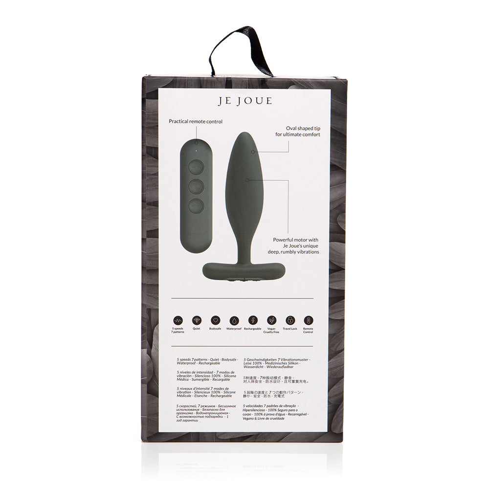 Je Joue Vesta Vibrating Butt Plug Black - Fantasies Boutique