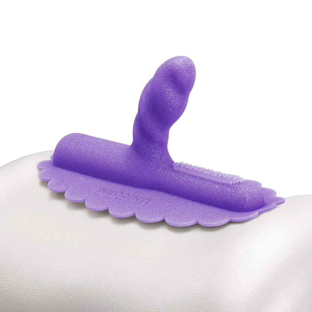 The Unicorn Uni Horn Twisted Textured Silicone Attachment - Fantasies Boutique