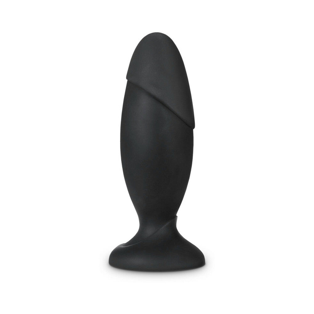 Anal Adventures Platinum Silicone Rocket Plug Black