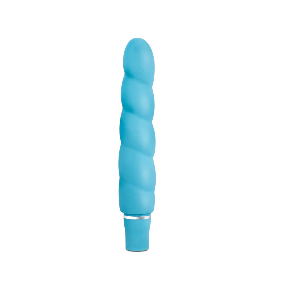 Blush Luxe Anastasia Silicone Slimline Vibrator Aqua - Fantasies Boutique