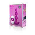 b-Vibe Triplet Rechargeable Remote-Controlled Vibrating Anal Beads Plug Fuchsia - Fantasies Boutique