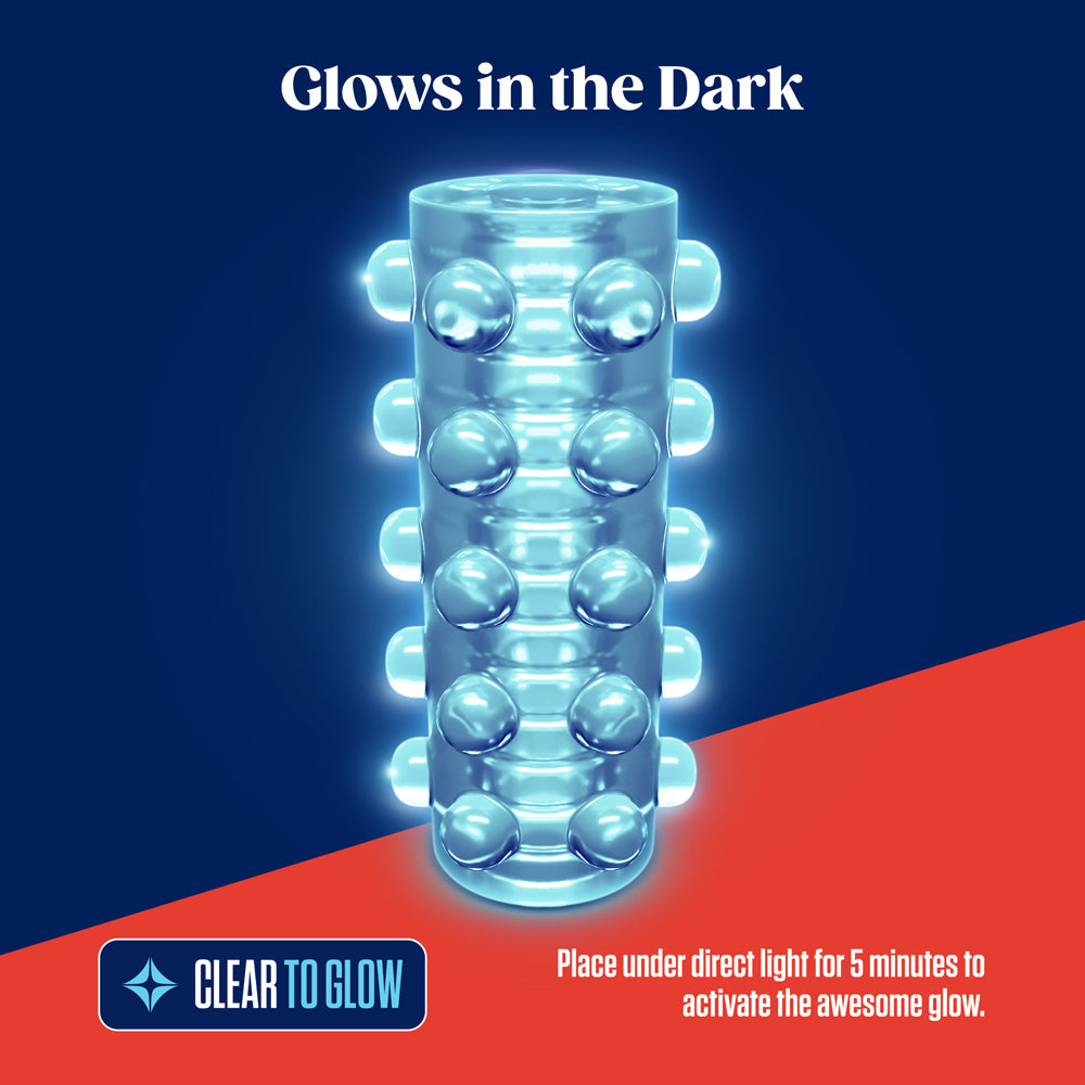 RIZE! Swich Glow in the Dark Self-Lubricating Stroker Clear - Fantasies Boutique