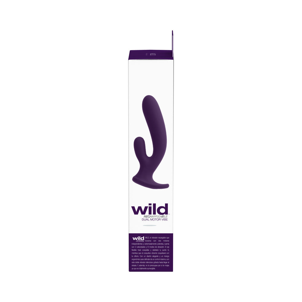 Vedo Wild Rechargeable Dual Vibe Purple - Fantasies Boutique