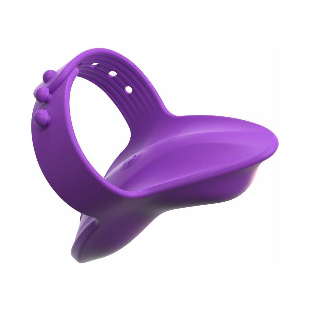 Fantasy For Her Rechargeable Adjustable Silicone Her Finger Vibe Purple - Fantasies Boutique