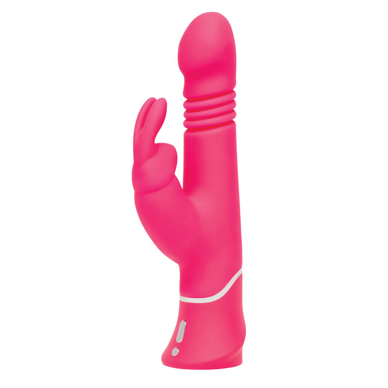 Happy Rabbit Thrusting Rechargeable Silicone Realistic Rabbit Vibrator Pink - Fantasies Boutique