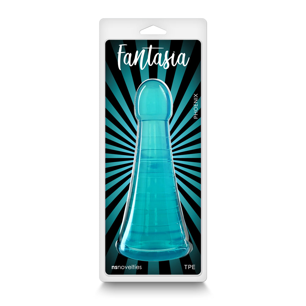 Fantasia Phoenix Jelly Dildo Teal - Fantasies Boutique