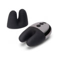 Le Wand Chrome Double Vibe Rechargeable Silicone Mini Vibrator Black - Fantasies Boutique