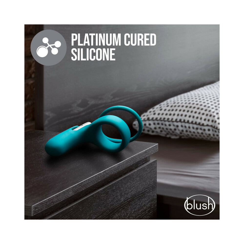 Blush Noje C2.Ring Rechargeable Vibrating Silicone Cockring Juniper - Fantasies Boutique