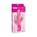 Pipedream Total Ecstasy Triple Stimulator Vibe Dual-Entry Rabbit Vibrator Pink - Fantasies Boutique