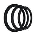 Rock Solid Tri-Pack Rubber Gasket (1.25in, 1.5in, 2in) Black - Fantasies Boutique