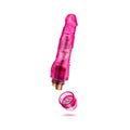 Blush Glow Dicks The Banger Realistic 8 in. Vibrating Dildo Pink - Fantasies Boutique
