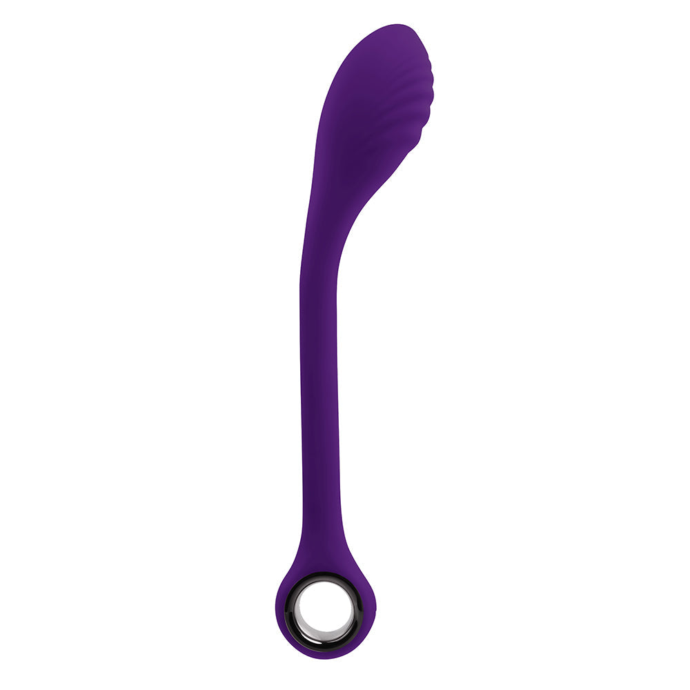 Playboy Spot On Rechargeable Posable Silicone G-Spot Vibrator Acai - Fantasies Boutique