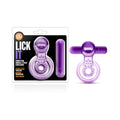 Play with Me Lick It Vibrating Double Strap Cockring Purple - Fantasies Boutique