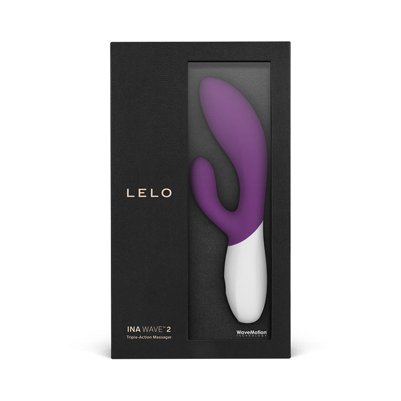LELO INA WAVE 2 Rechargeable Dual Stimulator Plum - Fantasies Boutique